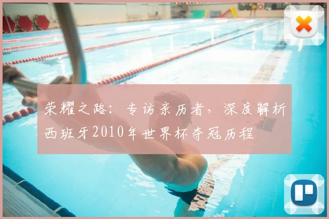 荣耀之路：专访亲历者，深度解析西班牙2010年世界杯夺冠历程